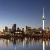Auckland city at night
